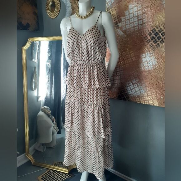 NWT H&M Tiered Ruffled Maxi Dress - Picture 2 of 16